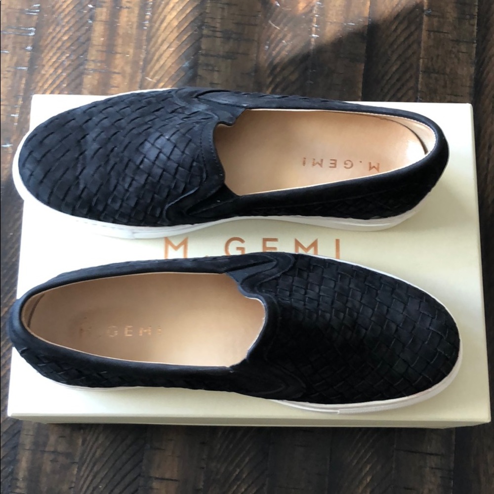M.Gemi italian imported sneaker slides- Black